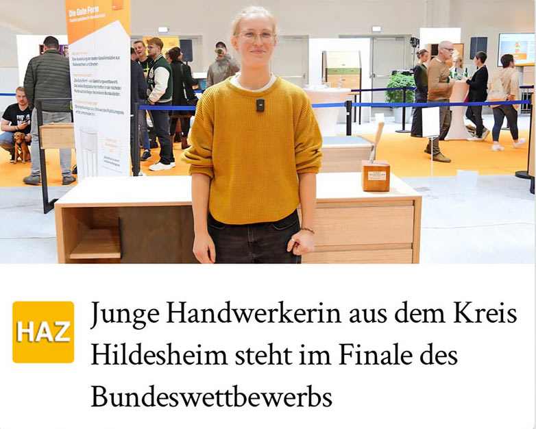 Hildesheimer Allgemeine Zeitung vom 30.05.2025 - Gesellenstück Paula Reddöhl